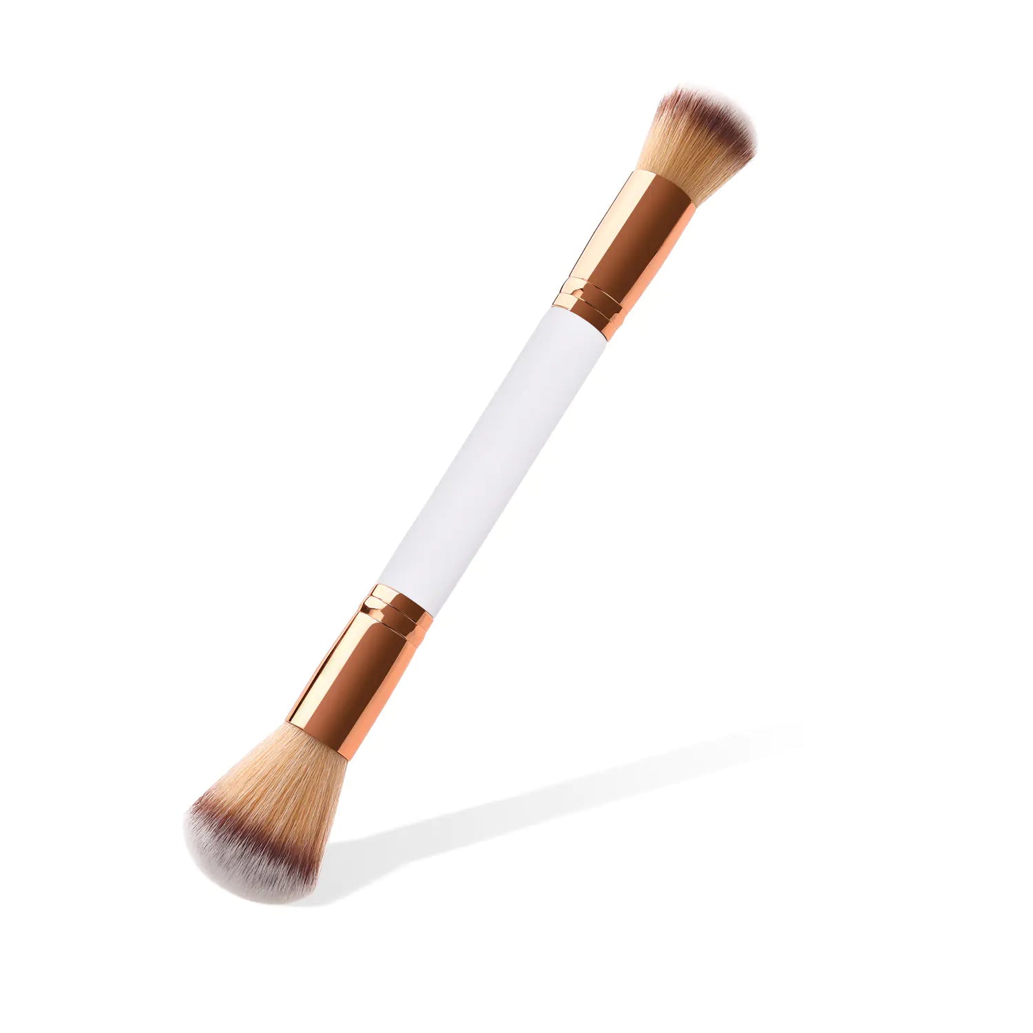 Dual-Head Makeup Brush - Platinum Powder Brush