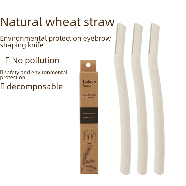 Eco-Friendly Stainless Steel Eyebrow Razor with Blade