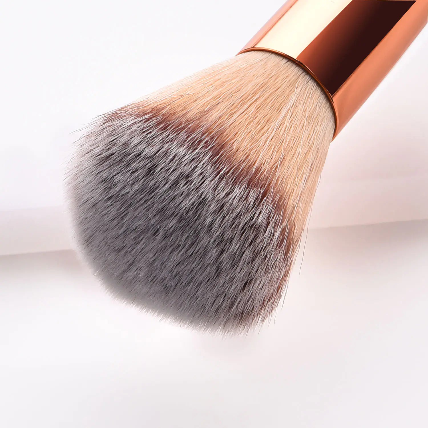 Dual-Head Makeup Brush - Platinum Powder Brush