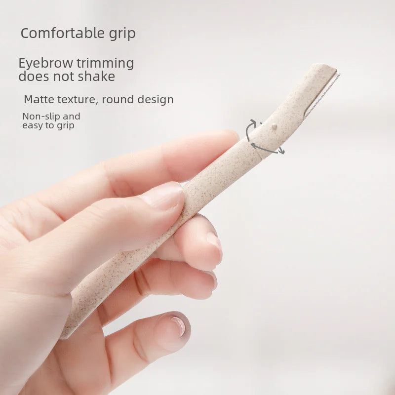 Eco-Friendly Stainless Steel Eyebrow Razor with Blade
