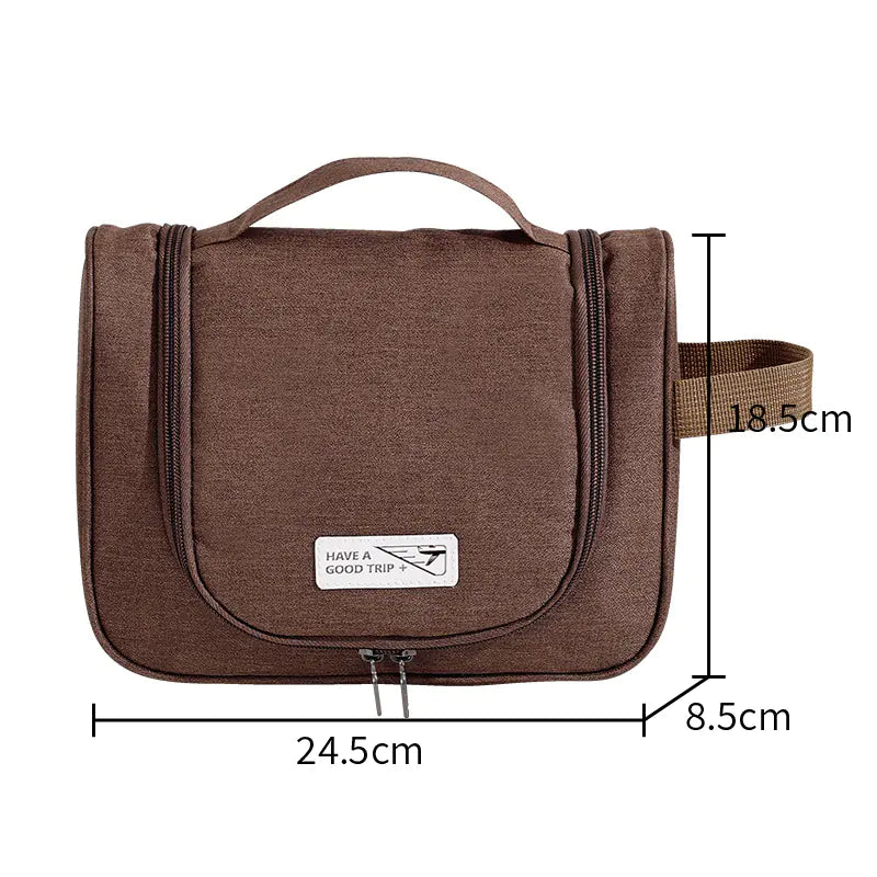 Travel Toiletry Bag with Large Capacity & Hook