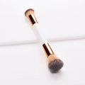 Dual-Head Makeup Brush - Platinum Powder Brush